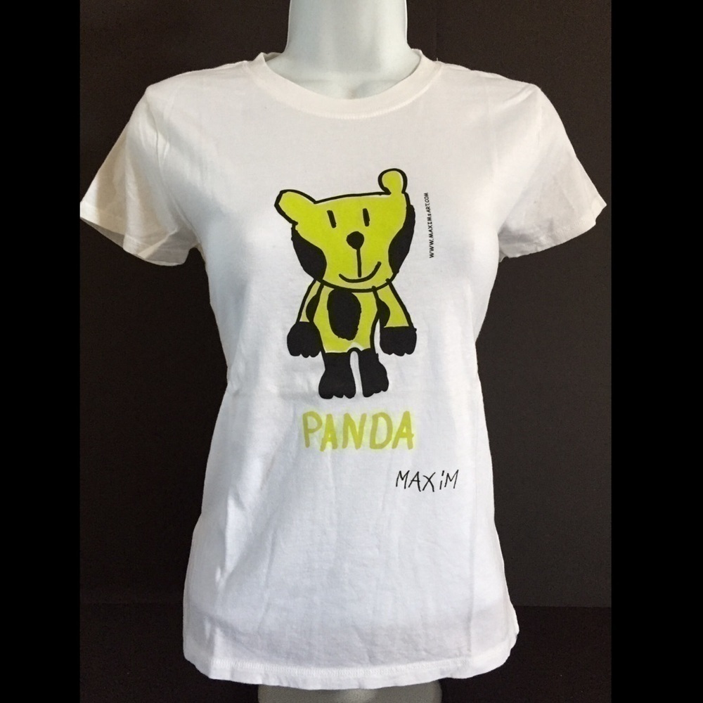 𝅺new Panda Animal Top Hyp‎ Fitted art T-shirt